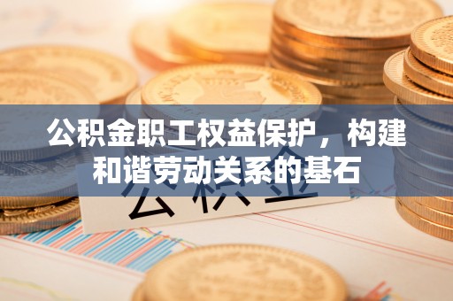 掇刀公积金职工权益保护，构建和谐劳动关系的基石