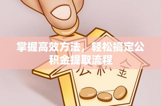 掇刀掌握高效方法，轻松搞定公积金提取流程