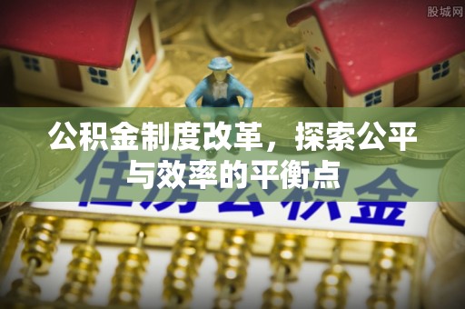 掇刀公积金制度改革，探索公平与效率的平衡点